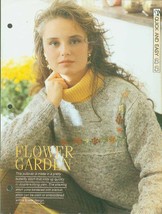 Knitting patterns for Ladies jumper in Butterfly stitch with yoke bordered with  - £1.57 GBP