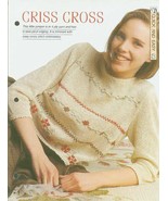 Knitting patterns for Ladies jumper with a picot edge & cross stitch embroidery - $2.00