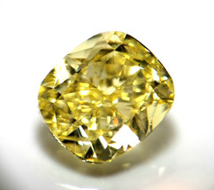 1.35ct Natural Loose Fancy Intense Yellow Color Diamond GIA VVS1 Cushion - £9,682.40 GBP