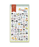 CUTE TODAY STICKERS People Daily Activity Clear PVC Sticker Sheet Craft ... - €2,11 EUR