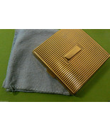 VTG Evans Gold Tone compact pocket Mirror square - £73.53 GBP