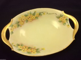 VTG Bavaria Germany Hand Painted oval small bowl dish - £30.79 GBP