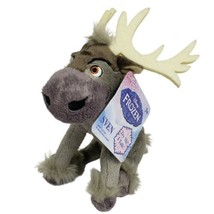Disney Frozen Sven Reindeer Plush Stuffed Animal Small No Sound 7&quot; - £10.18 GBP