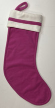 Felt Christmas Stocking Pink &amp; White Holiday Target Wondershop 17.5&quot; - £7.11 GBP