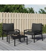 Garden Chair Black and Grey - $182.12