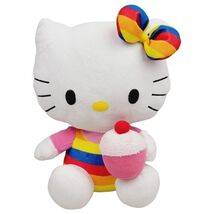 Hello Kitty TY Beanie Buddy 11&quot; Bean Bag Plush - $142.80 MXN