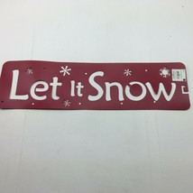 Let It Snow Snowflake Stencil Christmas Winter Window Artifical Decor - £11.98 GBP