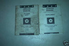 1987 Dodge Ram Van Wagon Caravan Voyager Service Repair Workshop Manual Set OEM - £7.83 GBP