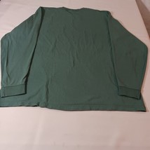 Carhartt K126 Original Fit Men's Green Cotton Long Sleeve T-Shirt Size 2XL Tall image 2
