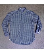 Robert Graham Shirt Adult Large Blue Gingham Check Classic Fit Button Up... - £23.13 GBP