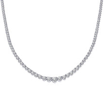 12.25 Carat Diamond Women Necklace 14K White Gold - £13,789.36 GBP