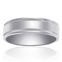 6.6mm 14K White Gold Classic Comfort Fit Band - £428.10 GBP