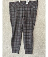 Torrid Pocket Pixie Luxe Ponte Herringbone Red Grey Pants Plus Size 2XL ... - $82.00 CAD