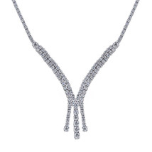 6.25 Carat Designer Diamon Necklace 14K White Gold - $7,425.00