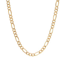 5.9 mm 14K Yellow Gold Classic Figaro Chain Necklace - £1,477.61 GBP