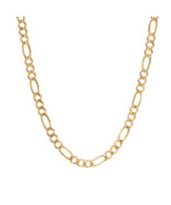 5.9 mm 14K Yellow Gold Classic Figaro Chain Necklace - £1,514.37 GBP