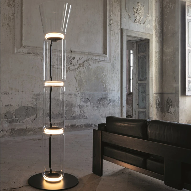 Nordic Minimalist Design Floor Lamps for Living Room Glass Vertical Lamp Home - £194.19 GBP+