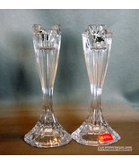 Oneida Crystal Augustina ~ One Inch Taper  Candlestick Holders - £10.38 GBP