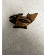 vintage hand carved wooden fish - £34.84 GBP