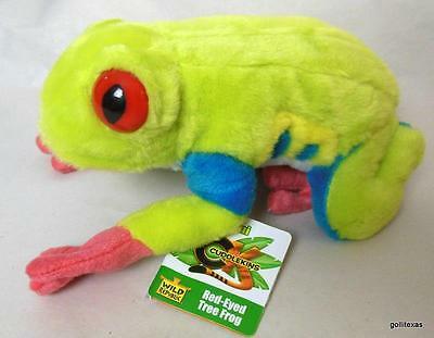 Primary image for Cuddlkins Red Eyed Tree Frog  8" New with Tags Wild Republic