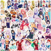 200pcs Anime Girl Vinyl Decorative Sticker Decal for Laptop Water Bottle PS4 Car - £13.79 GBP