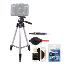 Tall Tripod + Cleaning Accessory Kit for Canon PowerShot G7X II G16 - £36.76 GBP