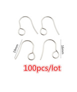 100 Pcs/Pack Stainless Steel Earring Hooks (Assorted Styles) for DIY Ear... - $18.73 MXN+
