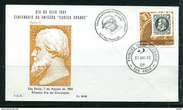 Brazil 1978 FDC Stamp Day and Centenary of Pedro II Special cancel 11403 - $9.90