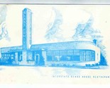 Interstate Glass House Restaurant Blue Postcard Indiana Kentucky Tenness... - £7.89 GBP