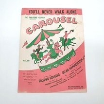You&#39;ll Never Walk Alone Carousel Vintage Sheet Music Rodgers Hammerstein Guild - £10.95 GBP