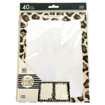 The Happy Planner Refill Paper 40 Sheets Classic Stay Wild Leopard Print Border - £9.87 GBP