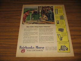 1947 Print Ad Fairbanks-Morse Well Driller at Work Chicago,IL - $15.38