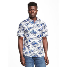 NWT Old Navy Men Slim-Fit Stylist Hawaiian Tropical Print Getaway Shirt ... - £27.37 GBP