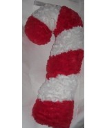 CANDY CANE DOGGY PET PILLOW SQUEEZE TOY LARGE FOR PETS OR ANYONE RED/WHI... - £11.15 GBP