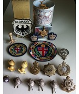 LOT 21 pc WW1 + WW2 Collection Medals cap Badges Patches + c1911 Souveni... - $6,994.14 MXN