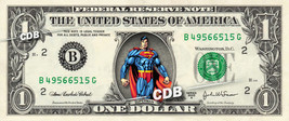 SUPERMAN Marvel Comic on REAL Dollar Bill Cash Money Bank Note Currency ... - $6.66