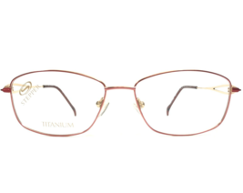 Stepper Eyeglasses Frames SI-50071 F023 Red Rose with Gold Square Wire 53-15-130 - £74.43 GBP