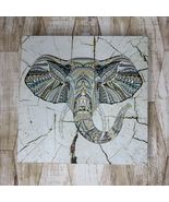Retro Multicolor Tribal Elephant Wrapped Canvas Graphic Art Print Wall D... - €39,06 EUR
