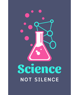 Science Not Silence Oval Sticker - $2.00
