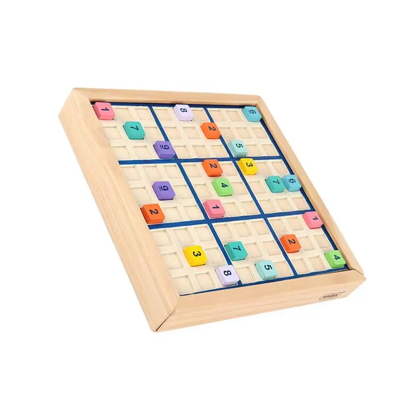 Sudoku Toy Educational Intelligent Smart Wooden Board Game Toys Portable Kid - £30.92 GBP+