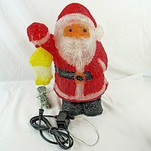 Christmas Melted Plastic Santa Lighted Indoor Outdoor Yard Figure Tablet... - £24.58 GBP
