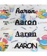 Custom Name Confetti in Paper 3/4" High 4 Fonts to Choose Personalized- 50 pcs - $16.99