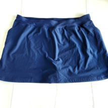 Lands End Plus Swim Skirt B Mini Bottoms 26W Deep Sea Navy Blue Quick Dry - $21.34