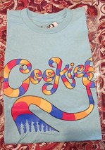 Cookies T-Shirt Mens 2XL Pacific Blue 100% Cotton Crew Neck Cookiehill Gang (BW) - £21.91 GBP