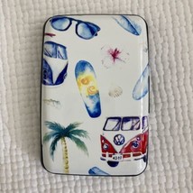 RIFD blocking credit card holder wallet￼ California theme NWT - £7.75 GBP