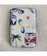 RIFD blocking credit card holder wallet￼ California theme NWT - $188.30 MXN