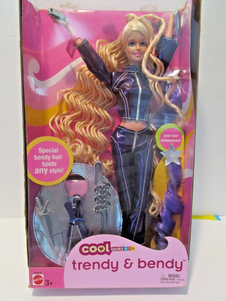 Barbie Hair Salon Playset Trendy Bendy Doll Clothes Tools New VTG Sealed Mattel - $29.99