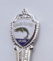 Collector Souvenir Spoon USA Minnesota Grand Rapids Fish Cloisonne Emblem - £3.90 GBP