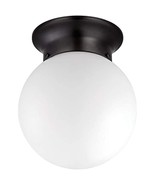 Westinghouse Lighting 6684000 1-Light Porch Black with White Globe - $541.21 MXN