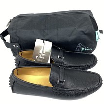 Mio Marino Mens Casual Driving Loafers 7.5 Slip-On Italian Shoes Travel Bag New - £23.36 GBP